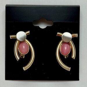 Christophe Poly Artisan Crafted Mixed Metal Modernist Post Earrings